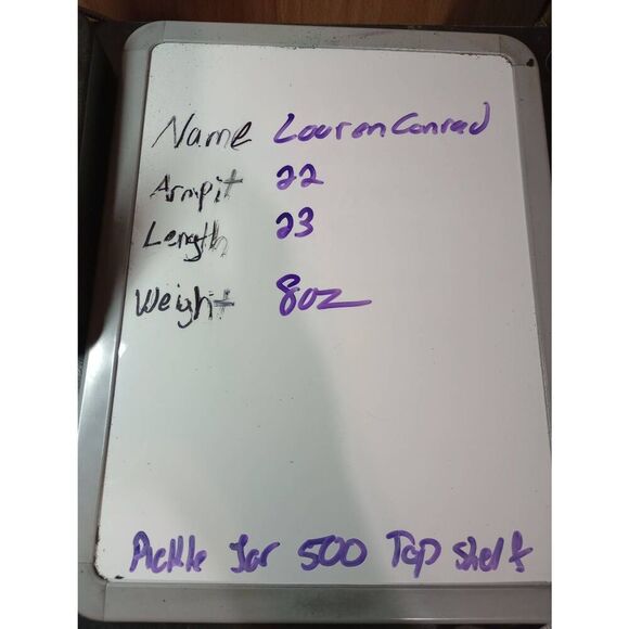 Lauren Conrad Shirt Ladies Extra Large Blue‎ Short Sleeve - Picture 7 of 7